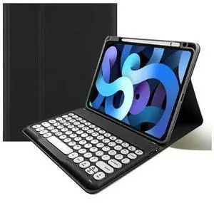 kaitesi Keyboard Case for iPad Pro 13 inch M4, Round Key Colour Detachable Bluetooth Keyboard and Pencil Holder for iPad Pro 13" 2024,Black+White kaitesi Keyboard Case for iPad Pro 13 inch M4, Round Key Colour Detachable Bluetooth Keyboard and Pencil Holder for iPad Pro 13" 2024,Black+White
