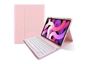 kaitesi Keyboard Case for iPad Pro 11 inch M4, Round Key Colour Detachable Bluetooth Keyboard and Pencil Holder for iPad Pro 11" 2024,Pink kaitesi Keyboard Case for iPad Pro 11 inch M4, Round Key Colour Detachable Bluetooth Keyboard and Pencil Holder for iPad Pro 11" 2024,Pink