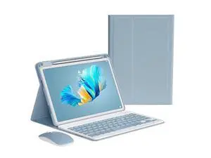 kaitesi Keyboard Case Mouse for iPad Pro 11 inch M4 Case with Keyboard and Mouse, Magnetically Detachable Color Keyboard Case for iPad Pro 11" M4,Misty Blue kaitesi Keyboard Case Mouse for iPad Pro 11 inch M4 Case with Keyboard and Mouse, Magnetically Detachable Color Keyboard Case for iPad Pro 11" M4,Misty Blue