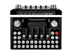External Sound Card Audio Interface DJ Sound Mixer for Computer Bluetooth Voice Changer Podcast Sound Mixing Console External Sound Card Audio Interface DJ Sound Mixer for Computer Bluetooth Voice Changer Podcast Sound Mixing Console