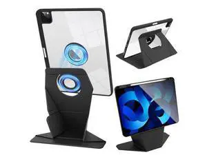 QIELIZI Rotating Case for ipad pro 12.9 Case, Dechable ipad Pro Case 12.9 inch with Foldable Magnetic Stand, Auto Sleep/Wake(1-Black) QIELIZI Rotating Case for ipad pro 12.9 Case, Dechable ipad Pro Case 12.9 inch with Foldable Magnetic Stand, Auto Sleep/Wake(1-Black)