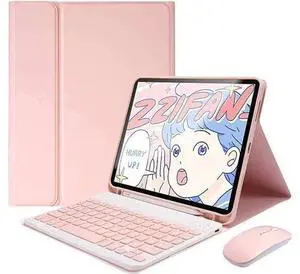 QIYIBOCASE S9 FE 5G 10.9 Inch/Galaxy Tab S9 11 Inch 2023 Case with Keyboard and Mouse, Detachable Magnetic Keyboard Case with S Pen Holder (Pink) QIYIBOCASE S9 FE 5G 10.9 Inch/Galaxy Tab S9 11 Inch 2023 Case with Keyboard and Mouse, Detachable Magnetic Keyboard Case with S Pen Holder (Pink)