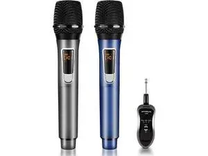 Wireless Microphone-2.4GHz Metal Dual Handheld-Cordless Dynamic-Mic System-with Rechargeable Receiver-for ,Party,Speech,Meeting,Recoring,Wedding,Class Use-Auto Connect Wireless Microphone-2.4GHz Metal Dual Handheld-Cordless Dynamic-Mic System-with Rechargeable Receiver-for ,Party,Speech,Meeting,Recoring,Wedding,Class Use-Auto Connect