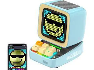 Divoom Ditoo Retro Pixel Art Game Bluetooth Speaker with 16X16 LED App Controlled Front Screen (Blue) \u2026 Divoom Ditoo Retro Pixel Art Game Bluetooth Speaker with 16X16 LED App Controlled Front Screen (Blue) \u2026