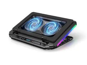 Katruy Gaming Laptop Cooling Pad with Powerful Turbo Fan, Infinitely Variable RGB Laptop Cooler, Sealed Foam for Rapid Cooling of 14-21-inch Laptops Katruy Gaming Laptop Cooling Pad with Powerful Turbo Fan, Infinitely Variable RGB Laptop Cooler, Sealed Foam for Rapid Cooling of 14-21-inch Laptops
