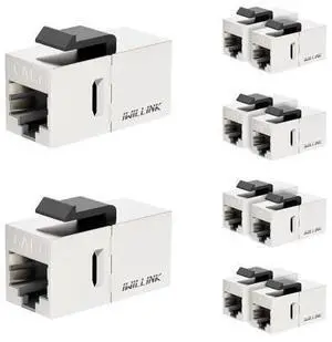 10Gbps CAT7 Coupler RJ45 Keystone Shielded Coupler 10-Pack, Ethernet Coupler, Female to Female Keystone Jack,STP Keystone Insert for Cat7/Cat6a/Cat6/Cat5e Cable 10Gbps CAT7 Coupler RJ45 Keystone Shielded Coupler 10-Pack, Ethernet Coupler, Female to Female Keystone Jack,STP Keystone Insert for Cat7/Cat6a/Cat6/Cat5e Cable