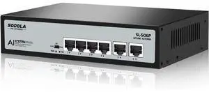 4 Port PoE+ Switch | 4 PoE+ Ports &2 Fast Ethernet uplink,65W 802.3af/at, Extend Function, Fanless Metal,Plug & Play Unmanaged Network Switch 4 Port PoE+ Switch | 4 PoE+ Ports &2 Fast Ethernet uplink,65W 802.3af/at, Extend Function, Fanless Metal,Plug & Play Unmanaged Network Switch