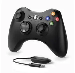 Wireless Controller Compatible with Xbox 360 2.4G Wireless Controller Gamepad Joystick Compatible with Xbox 360&360Slim /PC with Receiver - Black Wireless Controller Compatible with Xbox 360 2.4G Wireless Controller Gamepad Joystick Compatible with Xbox 360&360Slim /PC with Receiver - Black