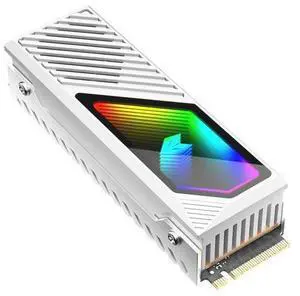 M.2 2280 ARGB Hard Drive Heatsink Cooling M2.2280 SSD Cooler With Fan 5V 3Pin Addressable RGB Sync Multi Mainboard Efficient Heat Dissipation SSD Radiator - White M.2 2280 ARGB Hard Drive Heatsink Cooling M2.2280 SSD Cooler With Fan 5V 3Pin Addressable RGB Sync Multi Mainboard Efficient Heat Dissipation SSD Radiator - White
