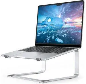 Laptop Stand for Desk, Metal Computer Riser, Heavy Stable PC Holder, Ergonomic Laptops Elevator for 12 to 17.3 Inches Notebook Computer Silver Laptop Stand for Desk, Metal Computer Riser, Heavy Stable PC Holder, Ergonomic Laptops Elevator for 12 to 17.3 Inches Notebook Computer Silver