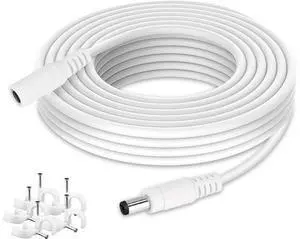 Power Extension Cable 16.5ft 2.1mm x 5.5mm Compatible with 12V DC Adapter Cord for CCTV Security Camera IP Camera Standalone DVR(16.5ft DC5.5mm Plug ) Power Extension Cable 16.5ft 2.1mm x 5.5mm Compatible with 12V DC Adapter Cord for CCTV Security Camera IP Camera Standalone DVR(16.5ft DC5.5mm Plug )