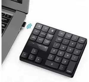 Numeric Keypad, 35-Keys Portable USB Wireless Numeric Keypad Rechargeable Ultra-Silent External Numeric Pad for MacBook/MacBook Pro/Air and Windows Laptop Numeric Keypad, 35-Keys Portable USB Wireless Numeric Keypad Rechargeable Ultra-Silent External Numeric Pad for MacBook/MacBook Pro/Air and Windows Laptop