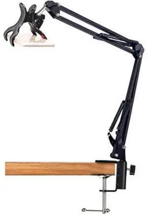 33'' Articulating Arm Phone Mount Stand for Baking Crafting Demo Videos/Live Streaming (Compatible with 4-6.5'' Screen Smartphone) 33'' Articulating Arm Phone Mount Stand for Baking Crafting Demo Videos/Live Streaming (Compatible with 4-6.5'' Screen Smartphone)