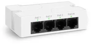 4 Port PoE Extender with 3 PoE Out, IEEE 802.3af/at Mini 4 Channel PoE Repeater 100Mbps, Wall and Din Rail Mount Passthrough POE Switch/Booster, Plug and Play 4 Port PoE Extender with 3 PoE Out, IEEE 802.3af/at Mini 4 Channel PoE Repeater 100Mbps, Wall and Din Rail Mount Passthrough POE Switch/Booster, Plug and Play