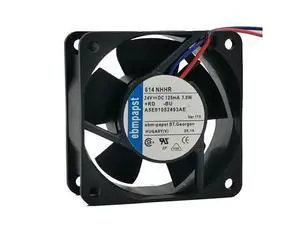 Ebmpapst 614NHHR Axial Fan DC 24V 125mA 3W 60*60*25mm Inverter Cooling Fan Ebmpapst 614NHHR Axial Fan DC 24V 125mA 3W 60*60*25mm Inverter Cooling Fan