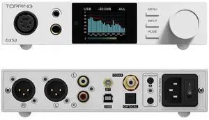 DX5II Fully Balanced DAC Headphone Amp Combo - Dual ES9039Q2M 10 Band PEQ DSD512 Native PCM768kHz 6.35mm SE 4.4mm Balanced 4pin XLR Balanced Output (White) DX5II Fully Balanced DAC Headphone Amp Combo - Dual ES9039Q2M 10 Band PEQ DSD512 Native PCM768kHz 6.35mm SE 4.4mm Balanced 4pin XLR Balanced Output (White)
