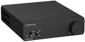 Mini 300 Compact Desktop Power Amplifier - Fully-Balanced Class-D Amp, TRS/RCA Input, 12V Trigger, Ultra-Low Distortion, Zero-Noise Safe and Reliable (Black) Mini 300 Compact Desktop Power Amplifier - Fully-Balanced Class-D Amp, TRS/RCA Input, 12V Trigger, Ultra-Low Distortion, Zero-Noise Safe and Reliable (Black)