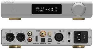D90 III Sabre MQA Full Balance HiFi DAC Bluetooth 5.1 ES9039SPROx2 DSD512 PCM32bit/768kHz USB/Coax/Opt/AES/IIS Desktop Audio Preamp Decoder(Silver) D90 III Sabre MQA Full Balance HiFi DAC Bluetooth 5.1 ES9039SPROx2 DSD512 PCM32bit/768kHz USB/Coax/Opt/AES/IIS Desktop Audio Preamp Decoder(Silver)