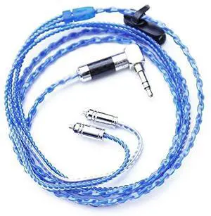 HiFi Cable SE215 315 425 535 Four-core Twisted Silver Plated OFC Upgrade Cable ZY-065 Blue HiFi Cable SE215 315 425 535 Four-core Twisted Silver Plated OFC Upgrade Cable ZY-065 Blue
