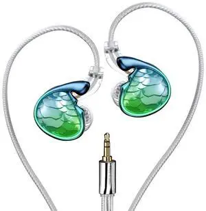 Fanmusic TRN Mermaid Earphone 10mm Dynamic with 0.78 2 Pin Interchange Cable in Ear Earphones (Green 3.5mm) Fanmusic TRN Mermaid Earphone 10mm Dynamic with 0.78 2 Pin Interchange Cable in Ear Earphones (Green 3.5mm)