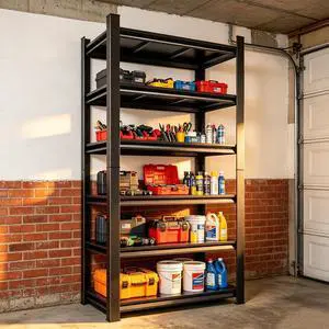 Heavy Duty Garage Shelving, 6 Tier Adjustable Metal Garage Storage Shelves, for Commercial Household Warehouse Pantry, Sturdy 18 Inch Deep Shelf, 39.4" W x 17.8" D x 81.9" H Heavy Duty Garage Shelving, 6 Tier Adjustable Metal Garage Storage Shelves, for Commercial Household Warehouse Pantry, Sturdy 18 Inch Deep Shelf, 39.4" W x 17.8" D x 81.9" H