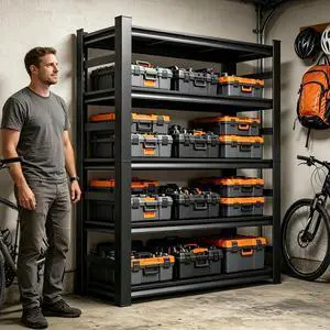 Heavy Duty Metal Garage Shelving, 5-Tier Adjustable Storage Shelf - 2500LBS Capacity, Industrial Shelving Unit for Garage, Basement, Pantry 35.4" W x 15.8" D x 72" H Heavy Duty Metal Garage Shelving, 5-Tier Adjustable Storage Shelf - 2500LBS Capacity, Industrial Shelving Unit for Garage, Basement, Pantry 35.4" W x 15.8" D x 72" H