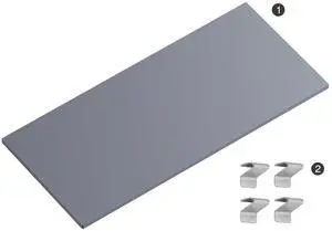 Metal Shelves for 15.8" D x 31.5" W x 71" H Cabinet (Gray) Metal Shelves for 15.8" D x 31.5" W x 71" H Cabinet (Gray)