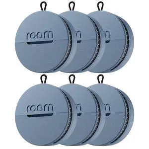Roam Smart Tracker 6-Pack Blue - No Subscription; Bluetooth; Waterproof Roam Smart Tracker 6-Pack Blue - No Subscription; Bluetooth; Waterproof