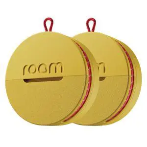 Roam Smart Tracker 2-Pack Yellow - No Subscription; Bluetooth; Waterproof Roam Smart Tracker 2-Pack Yellow - No Subscription; Bluetooth; Waterproof