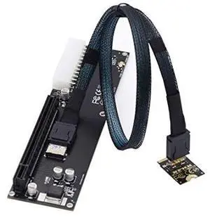 DIXSG Oculink SFF-8612 to PCI-E 3.0/4.0 M.2 M-Key to SFF-8611 Host Adapter for eGPU/GPD Win Max2 External Graphics Card & SSD DIXSG Oculink SFF-8612 to PCI-E 3.0/4.0 M.2 M-Key to SFF-8611 Host Adapter for eGPU/GPD Win Max2 External Graphics Card & SSD