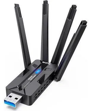 DIXSG USB WiFi Adapter for PC WiFi Adapter 1800Mbps Max Speed 4 High-Gain WiFi Antennas Ultra-Long Range Signal Reception Wireless Wifi6 Adapter for Desktops&Laptops PC Dual-Network Card connectivity DIXSG USB WiFi Adapter for PC WiFi Adapter 1800Mbps Max Speed 4 High-Gain WiFi Antennas Ultra-Long Range Signal Reception Wireless Wifi6 Adapter for Desktops&Laptops PC Dual-Network Card connectivity