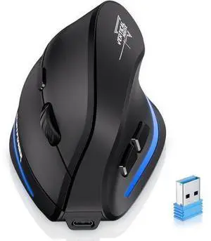 DIXSG Ergonomic Wireless Mouse, Bluetooth Vertical Mouse with LED Light, Control Up to 3 Devices (BT5.0+BT5.0+2.4GHz), Adjustable DPI 2400/1600/1000, Bluetooth Mouse for PC, Laptop, Mac, Windows DIXSG Ergonomic Wireless Mouse, Bluetooth Vertical Mouse with LED Light, Control Up to 3 Devices (BT5.0+BT5.0+2.4GHz), Adjustable DPI 2400/1600/1000, Bluetooth Mouse for PC, Laptop, Mac, Windows