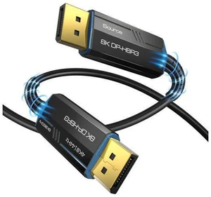 8K Long DP Fiber Optic Cable 160FT/50M,AUBEAMTO Displayport 1.4 Cable, 32.4Gbps Ultra High Speed, 8K@60Hz, 4K@144Hz, Support HBR3, DSC 1.2, HDR10, Compatible with Graphics Card, Projector, Monitor 8K Long DP Fiber Optic Cable 160FT/50M,AUBEAMTO Displayport 1.4 Cable, 32.4Gbps Ultra High Speed, 8K@60Hz, 4K@144Hz, Support HBR3, DSC 1.2, HDR10, Compatible with Graphics Card, Projector, Monitor