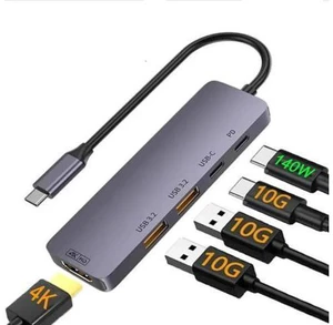 AUBEAMTO Type C USB Hub, 10Gbps USB C Hub, USB C Splitter with 4K@60HZ HDMI, 1 USB C 3.2 and 2 USB A 3.2 Data Ports, 140W PD, for MacBook, Mac Mini, XPS, Laptop and USB C Devices AUBEAMTO Type C USB Hub, 10Gbps USB C Hub, USB C Splitter with 4K@60HZ HDMI, 1 USB C 3.2 and 2 USB A 3.2 Data Ports, 140W PD, for MacBook, Mac Mini, XPS, Laptop and USB C Devices