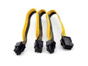 PCI express GPU 6pin Port Multiplier PCIe Graphics card 6 Pin 1 to 3 ways Power supply Extension Cable Female to Male 18AWG PCI express GPU 6pin Port Multiplier PCIe Graphics card 6 Pin 1 to 3 ways Power supply Extension Cable Female to Male 18AWG