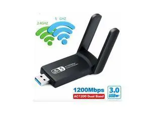 1200Mbps Long Range AC1200 Dual Band 5GHz Wireless USB 3.0 WiFi Adapter Antennas 1200Mbps Long Range AC1200 Dual Band 5GHz Wireless USB 3.0 WiFi Adapter Antennas