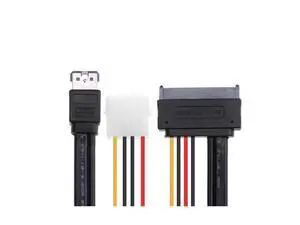 ESATA+USB combo DUAL Power ESATA +4pin IDE Power to SATA 22P/ 7+15pin HDD 5V 12V for 3.5" 2.5" Hard Disk Female Cable ESATA+USB combo DUAL Power ESATA +4pin IDE Power to SATA 22P/ 7+15pin HDD 5V 12V for 3.5" 2.5" Hard Disk Female Cable