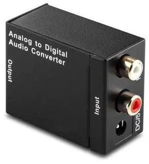 Musou RCA Analog to Digital Optical Toslink Coaxial Audio Converter Adapter with Optical Cable Musou RCA Analog to Digital Optical Toslink Coaxial Audio Converter Adapter with Optical Cable