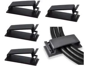50-Pcs Self Adhesive Cable Management Clips, Cable Organizers Wire Clips Cord Holder for TV PC Laptop Ethernet Cable Desktop Home Office 50-Pcs Self Adhesive Cable Management Clips, Cable Organizers Wire Clips Cord Holder for TV PC Laptop Ethernet Cable Desktop Home Office