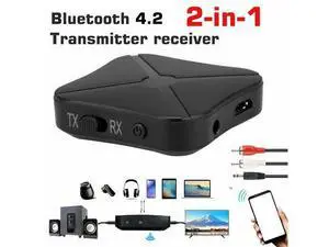 2in1 Bluetooth Transmitter &Receiver Wireless Home Music TV Stereo Audio Adapter 2in1 Bluetooth Transmitter &Receiver Wireless Home Music TV Stereo Audio Adapter