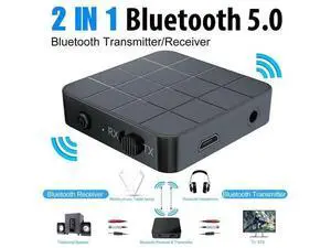 2-in-1 Bluetooth 5.0 Wireless Audio Aux 3.5mm Adapter Transmitter and Receiver 2-in-1 Bluetooth 5.0 Wireless Audio Aux 3.5mm Adapter Transmitter and Receiver