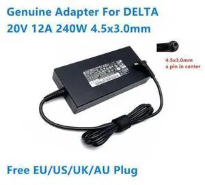 20V 12A 240W 4.5x3.0mm DELTA ADP-240EB D Power Supply AC Adapter For MSI Laptop Charger 20V 12A 240W 4.5x3.0mm DELTA ADP-240EB D Power Supply AC Adapter For MSI Laptop Charger