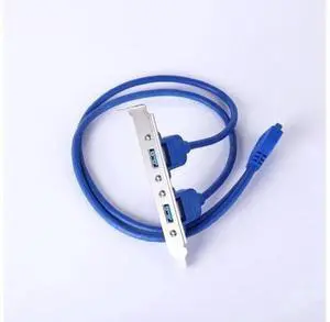 1Pc Full Size Bracket Motherboard 20pin To USB 3.0 Female Back Panel Header Connector Cable Adapter with PCI Slot Plate 1Pc Full Size Bracket Motherboard 20pin To USB 3.0 Female Back Panel Header Connector Cable Adapter with PCI Slot Plate