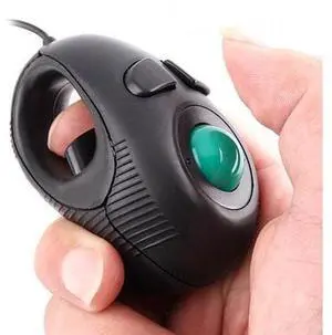 Portable Mini Finger Hand Held 4D USB Wired Trackball Mouse for Laptop Mac Window Computer Fits Left and Right Handed Users -Black Portable Mini Finger Hand Held 4D USB Wired Trackball Mouse for Laptop Mac Window Computer Fits Left and Right Handed Users -Black