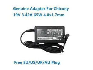 19V 3.42A 65W 4.0x1.7mm Chicony A18-065N3A A065R191P AC Adapter For Laptop Charger Power Supply 19V 3.42A 65W 4.0x1.7mm Chicony A18-065N3A A065R191P AC Adapter For Laptop Charger Power Supply