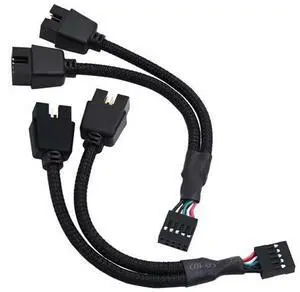 USB Header Splitter, Motherboard 9 Pin USB 2.0 to Dual 9 Pin Extension Header Cable for PC Computer Internal Motherboard USB Hub (Pack of 2) USB Header Splitter, Motherboard 9 Pin USB 2.0 to Dual 9 Pin Extension Header Cable for PC Computer Internal Motherboard USB Hub (Pack of 2)