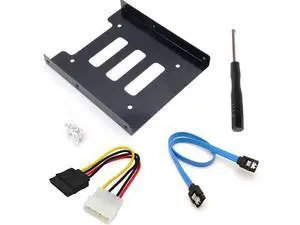 WISDUM 2.5 to 3.5 Inch Hard Disk Metal Bracket Adapter HDD Holder with IDE 4P Male to SATA 15 Pin Cable SATA 3.0 Cable for Desktop PCSSD Server (Blue) WISDUM 2.5 to 3.5 Inch Hard Disk Metal Bracket Adapter HDD Holder with IDE 4P Male to SATA 15 Pin Cable SATA 3.0 Cable for Desktop PCSSD Server (Blue)