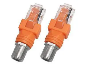 WISDUM 2PCS RJ45 Converter Adapter Coaxial Barrel Coupler Adapter Connector Coax Straight Connector WISDUM 2PCS RJ45 Converter Adapter Coaxial Barrel Coupler Adapter Connector Coax Straight Connector