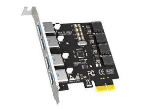 Vszerda U3044 4-Port USB 3.0 Type-A 5Gb PCIe Expansion Card for Intel, AMD, and ARM Platform, Compatible with Windows and Linux (Not Support Mac OS) Vszerda U3044 4-Port USB 3.0 Type-A 5Gb PCIe Expansion Card for Intel, AMD, and ARM Platform, Compatible with Windows and Linux (Not Support Mac OS)