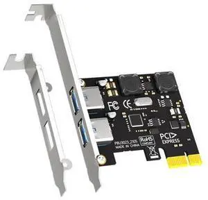 Vszerda U3023 2-Port USB 3.0 Type-A 5Gb PCIe Expansion Card for Intel, AMD, and ARM Platform, Compatible with Windows and Linux (Not Support Mac OS) Vszerda U3023 2-Port USB 3.0 Type-A 5Gb PCIe Expansion Card for Intel, AMD, and ARM Platform, Compatible with Windows and Linux (Not Support Mac OS)